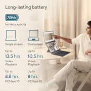 Asus Zenbook DUO (2026) Laptop - 2nd Series / Intel Core Ultra 9-285H / 14inch FHD / 1TB SSD / 32GB RAM / Shared Intel Arc Graphics / Windows 11 Home / English & Arabic Keyboard / Inkwell Gray / Middle East Version - [UX8406CA-QL041W]