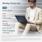 Asus Zenbook 14 (2026) Laptop - 2nd Series / Intel Core Ultra 9-285H / 14inch 3K / 1TB SSD / 32GB RAM / Shared Intel Arc Graphics / Windows 11 Home / English & Arabic Keyboard / Ponder Blue / Middle East Version - [UX3405CA-SU1650W]