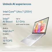 Asus Zenbook 14 (2026) Laptop - 2nd Series / Intel Core Ultra 7-255H / 14inch 3K / 512GB SSD / 16GB RAM / Shared Intel Arc Graphics / Windows 11 Home / English & Arabic Keyboard / Ponder Blue / Middle East Version - [UX3405CA-SU1652W]