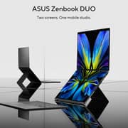 Asus Zenbook Duo (2026) Laptop - 3rd Series / Intel Core Ultra 7-355 / 14inch 3K / 512GB SSD / 16GB RAM / Shared Intel Graphics / Windows 11 Home / English & Arabic Keyboard / Moher Gray / Middle East Version - [UX8407AA-U7165W]