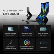Asus Zenbook Duo (2026) Laptop - 3rd Series / Intel Core Ultra 7-355 / 14inch 3K / 512GB SSD / 16GB RAM / Shared Intel Graphics / Windows 11 Home / English & Arabic Keyboard / Moher Gray / Middle East Version - [UX8407AA-U7165W]