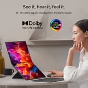 Asus Zenbook Duo (2026) Laptop - 3rd Series / Intel Core Ultra 7-355 / 14inch 3K / 512GB SSD / 16GB RAM / Shared Intel Graphics / Windows 11 Home / English & Arabic Keyboard / Moher Gray / Middle East Version - [UX8407AA-U7165W]