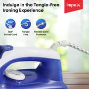 Impex Dark Blue Steam Iron - IBS402