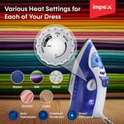 Impex Dark Blue Steam Iron - IBS402