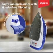 Impex Dark Blue Steam Iron - IBS402