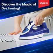 Impex Dark Blue Steam Iron - IBS402