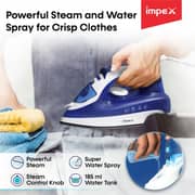 Impex Dark Blue Steam Iron - IBS402
