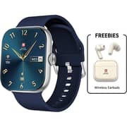 Swiss Military Alps 4 Smartwatch Blue + Victor 7 Earbuds White