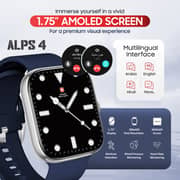 Swiss Military Alps 4 Smartwatch Blue + Victor 7 Earbuds White