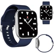 Swiss Military Alps 4 Smartwatch Blue + Victor 7 Earbuds White