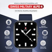 Swiss Military Alps 4 Smartwatch Blue + Victor 7 Earbuds White