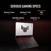 Asus TUF A16 Gaming (2026) Laptop - AMD Ryzen 7-260 / 16inch FHD+ / 512GB SSD / 16GB RAM / 8GB NVIDIA GeForce RTX 5060 Graphics / Windows 11 Home / English & Arabic Keyboard / JaegerGrey / Middle East Version - [FA608UMI-TU189W]