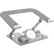 Pawa Multi Function Laptop Stand with 3-in-1 Charging Station Grey - PW-TA3115W2-GY