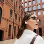 Shokz Opendots 2 Clip-On Wireless Earbuds Pearl White