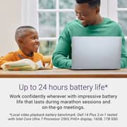 Dell Plus 2-in-1 Convertible (2024) Laptop - 2nd Series / Intel Core Ultra 7-256V / 14inch FHD+ / 1TB SSD / 16GB RAM / Shared Intel Arc Graphics / Windows 11 Home / English Keyboard / Ice Blue / Intl Version - [LDB04250-7137BLU-PUS] with Stylus Pen