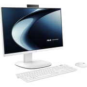 Asus All-in-One (2026) Desktop - AMD Ryzen AI 5-430 / 23.8 Inch FHD / 512GB SSD / 16GB RAM / Shared AMD Radeon 840M Graphics / Windows 11 Home / English & Arabic Keyboard / White / Middle East Version - [VM640GA-WPC024W]