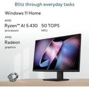 Asus All-in-One (2026) Desktop - AMD Ryzen AI 5-430 / 23.8 Inch FHD / 512GB SSD / 16GB RAM / Shared AMD Radeon 840M Graphics / Windows 11 Home / English & Arabic Keyboard / White / Middle East Version - [VM640GA-WPC024W]