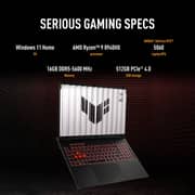 Asus TUF A16 Gaming (2026) Laptop - AMD Ryzen 9-8940HX / 16inch WUXGA / 512GB SSD / 16GB RAM / 8GB NVIDIA GeForce RTX 5060 Graphics / Windows 11 Home / English & Arabic Keyboard / Jaeger Grey / Middle East Version - [FA608PM-RV022W]