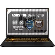 Asus TUF 16 Gaming (2026) Laptop - 14th Gen / Intel Core i7-14650HX / 16inch WUXGA / 512GB SSD / 16GB RAM / 8GB NVIDIA GeForce RTX 5050 GPU / Windows 11 Home / English & Arabic Keyboard / Off Black / Middle East Version - [FX610JH-TU010W]