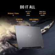 Asus TUF F16 Gaming (2026) Laptop - 2nd Series / Intel Core 5-205H / 512GB SSD / 16GB RAM / 6GB NVIDIA GeForce RTX 3050 GPU / Windows 11 Home / English & Arabic Keyboard / Mecha Grey / Middle East Version - [FX607VJR-TU289W]