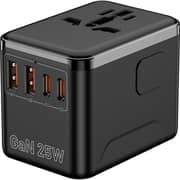 Glassology 1Pc 4 Port 25W Universal Adapter Assorted - GTUTA04