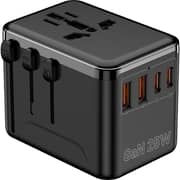 Glassology 1Pc 4 Port 25W Universal Adapter Assorted - GTUTA04