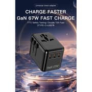 Glassology 1Pc 4 Port 67W Universal Adapter Assorted - GTUTA05