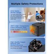 Glassology 1Pc 4 Port 67W Universal Adapter Assorted - GTUTA05