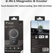 Levore One X Series Magnetic Wireless Charging Car Holder Black - LCH81