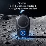Levore One X Series Magnetic Wireless Charging Car Holder Black - LCH81