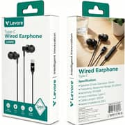 Levore LEW61 Wired In Ear Headphones Black