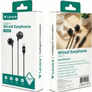 Levore LEW62 Wired In Ear Headphones Black