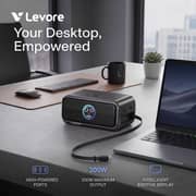 Levore One X Series Desktop Charging Station Black - LGCS12