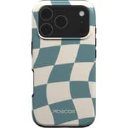 Mobcos Checkmate Mood Hard Case Blue/White iPhone 17 Pro - 1975481458062