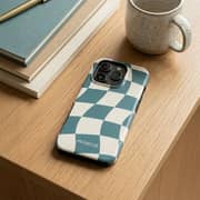 Mobcos Checkmate Mood Hard Case Blue/White iPhone 17 Pro - 1975481458062