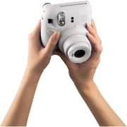 Fujifilm Instax Mini 12 Instant Film Camera Clay White - Mini12CW+1 + 1 Pack Film