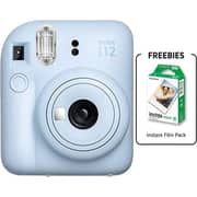 Fujifilm Instax Mini 12 Instant Film Camera Pastel Blue - Mini12PB+1 + 1 Pack Film