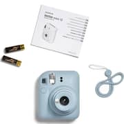 Fujifilm Instax Mini 12 Instant Film Camera Pastel Blue - Mini12PB+1 + 1 Pack Film