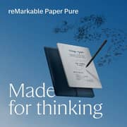 reMarkable Paper Pure Tablet - WiFi 32GB 10.3inch Ocean Blue + Marker + Folio - International Version - RM95A-1000NW