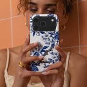 Mobcos Chinoiserie Floral Hard Case White/Blue iPhone 17 Pro Max - 9106603888777
