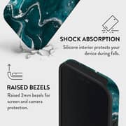 Mobcos Teal Marble Hard Case Teal iPhone 17 Pro - 9315677280978