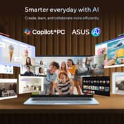 Asus Vivobook S14 (2026) Laptop - Snapdragon X X1-26-101 / 14inch WUXGA / 512GB SSD / 16GB RAM / Shared Qualcomm Adreno Graphics / Windows 11 Home / English & Arabic Keyboard / Light Blue / Middle East Version - [S5408QA-TM197W]