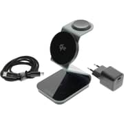 Dviced Magnetic 3-in-1 Wireless Charger Tarnish Grey - DV230009
