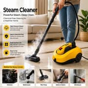 Hebat PowerSteam 1800 High-Pressure Steam Cleaner Yellow - HT-890