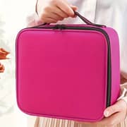 Hebat Premium Makeup Bag Pink/Black - HT-846