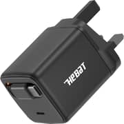 Hebat USB-C Charger With Built-in Charging Cable Black - HT-411