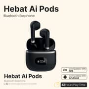 Hebat AI Pods Wireless Earbuds Black