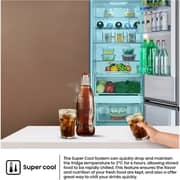 Hisense Bottom Mount Refrigerator 304L Silver - RB3N390NDC1