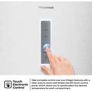 Hisense Bottom Mount Refrigerator 304L Silver - RB3N390NDC1