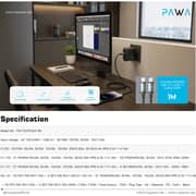 Pawa Vector Triple Port Gan Charger With USB-C Cable Black - PW-TCVR70UT-BK